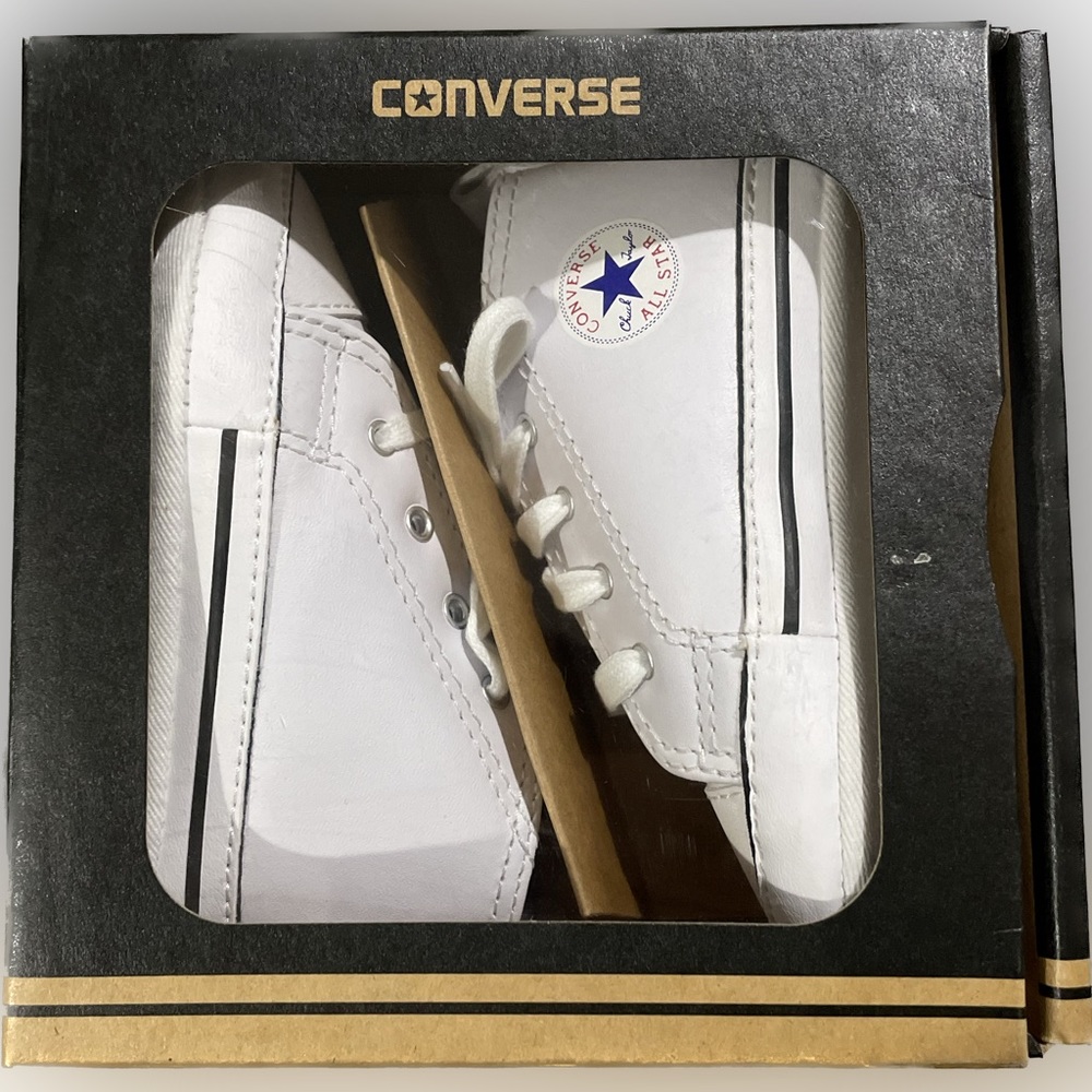 Baby Converse White Size 4